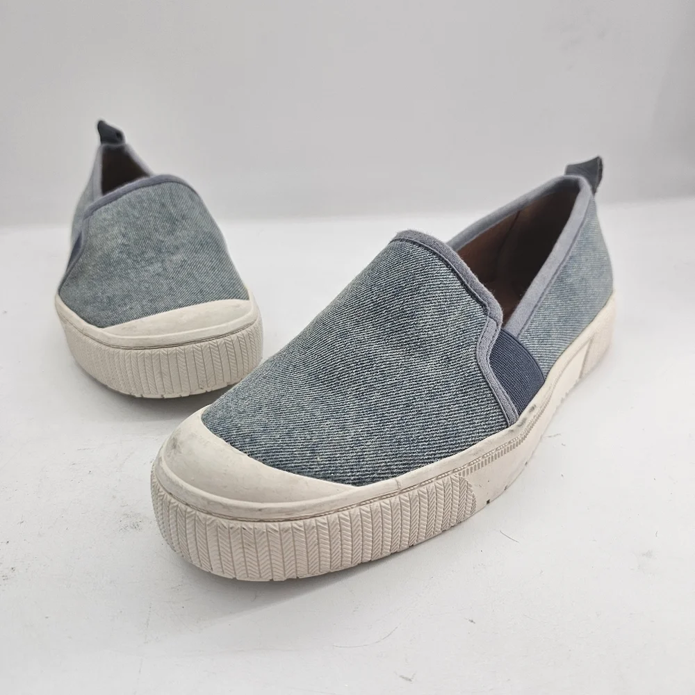 Zodiac Ciara Denim Chambray Women’s Size 10 M Casual Slip-On Sneakers NWD